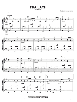 page one of Frailach (Happy) (Accordion)