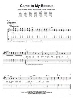 page one of Came To My Rescue (Easy Guitar Tab)