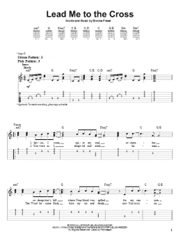 page one of Lead Me To The Cross (Easy Guitar Tab)