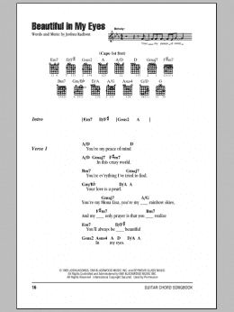page one of Beautiful In My Eyes (Guitar Chords/Lyrics)