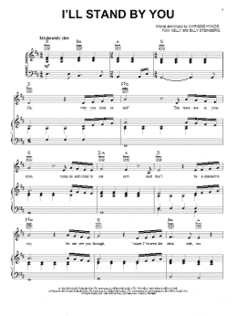 page one of I'll Stand By You (Piano, Vocal & Guitar Chords (Right-Hand Melody))