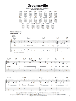 page one of Dreamsville (Easy Guitar Tab)