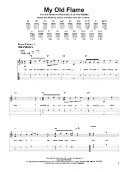 page one of My Old Flame (Easy Guitar Tab)