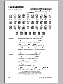 page one of Find Us Faithful (Guitar Chords/Lyrics)