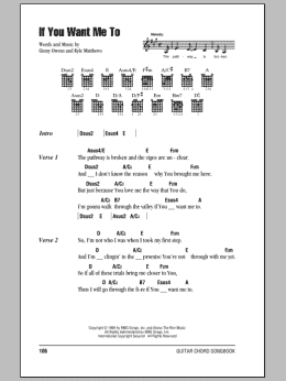page one of If You Want Me To (Guitar Chords/Lyrics)