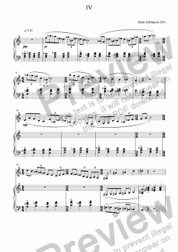 page one of Sonata for Cor Anglais - IV