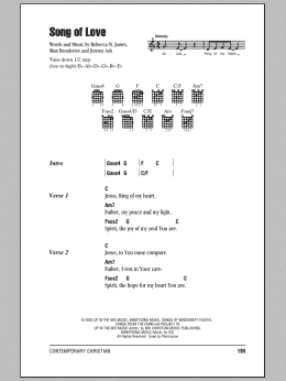 page one of Song Of Love (Guitar Chords/Lyrics)
