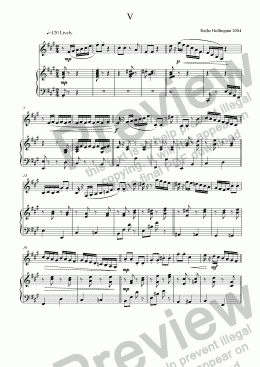 page one of Sonata for Cor Anglais - V