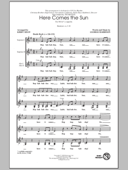 page one of Here Comes The Sun (arr. Kirby Shaw) (SSA Choir)