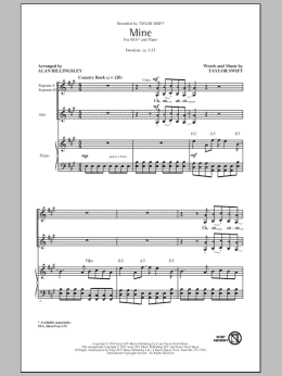 page one of Mine (SSA Choir)