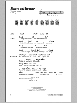 page one of Always And Forever (Guitar Chords/Lyrics)