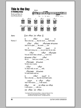 page one of This Is The Day (A Wedding Song) (Guitar Chords/Lyrics)