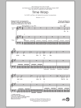 page one of Time Warp (arr. Mac Huff) (SATB Choir)