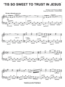 page one of 'Tis So Sweet To Trust In Jesus (Piano Solo)