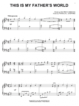 page one of This Is My Father's World (Piano Solo)