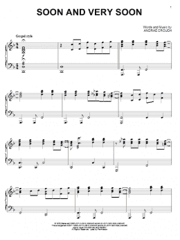 page one of Soon And Very Soon (Piano Solo)