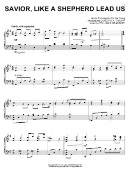 page one of Savior, Like A Shepherd Lead Us (Piano Solo)
