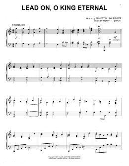 page one of Lead On, O King Eternal (Piano Solo)