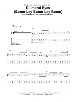 page one of Diamond Eyes (Boom-Lay Boom-Lay Boom) (Guitar Tab)