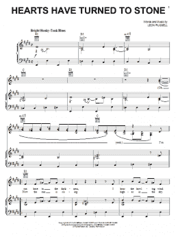 page one of Hearts Have Turned To Stone (Piano, Vocal & Guitar Chords (Right-Hand Melody))