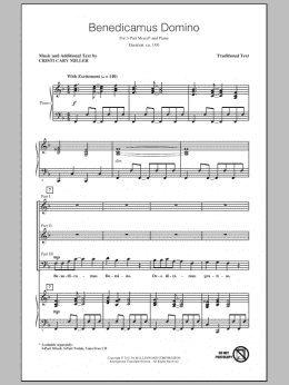 page one of Benedicamus Domino (3-Part Mixed Choir)