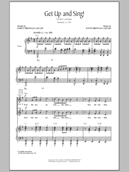 page one of Get Up And Sing! (SSA Choir)