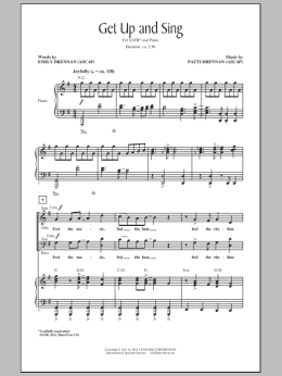 page one of Get Up And Sing! (SATB Choir)