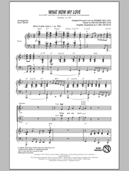 page one of What Now My Love (SATB Choir)