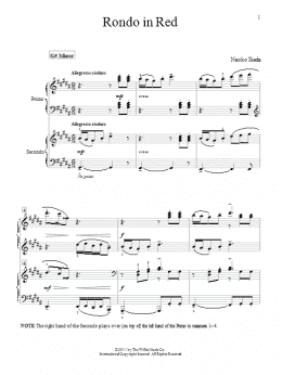 page one of Rondo In Red (Piano Duet)
