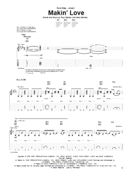 page one of Makin' Love (Guitar Tab)