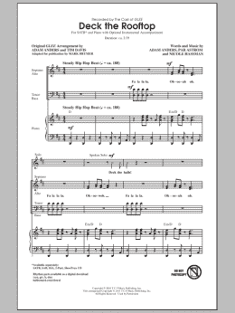 page one of Deck The Rooftop (arr. Mark Brymer) (SATB Choir)