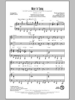 page one of Nice 'n' Easy (SATB Choir)