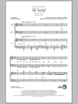 page one of Oh Santa! (SATB Choir)