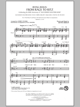 page one of Irving Berlin: From Rags To Ritz (Medley) (3-Part Mixed Choir)