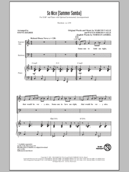 page one of So Nice (Summer Samba) (SAB Choir)
