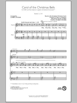 page one of Carol Of The Christmas Bells (SATB Choir)