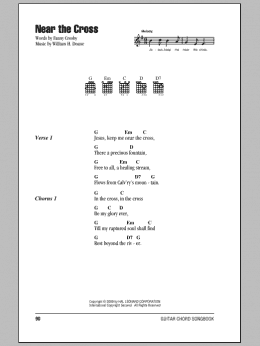 page one of Near The Cross (Guitar Chords/Lyrics)