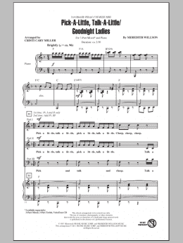 page one of Pick-A-Little, Talk-A-Little / Goodnight Ladies (3-Part Mixed Choir)