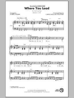 page one of Where You Lead (2-Part Choir)