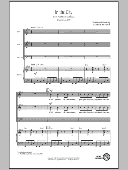 page one of In The City (3-Part Mixed Choir)