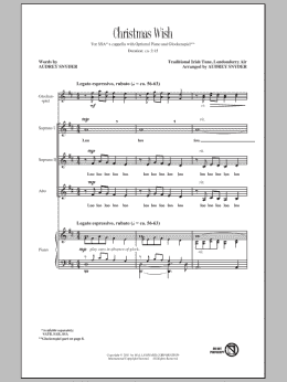 page one of Christmas Wish (SSA Choir)