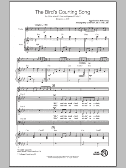 page one of The Bird's Courting Song (3-Part Mixed Choir)