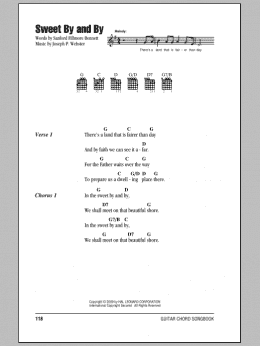 page one of Sweet By And By (Guitar Chords/Lyrics)