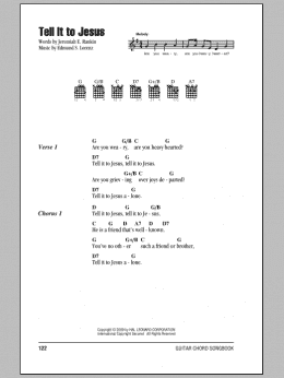 page one of Tell It To Jesus (Guitar Chords/Lyrics)