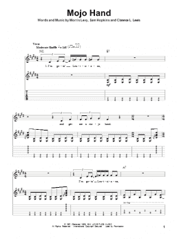 page one of Mojo Hand (Guitar Tab (Single Guitar))