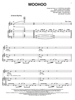 page one of Woohoo (Piano, Vocal & Guitar Chords (Right-Hand Melody))