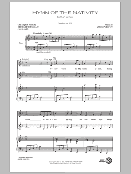 page one of Hymn Of The Nativity (SSA Choir)