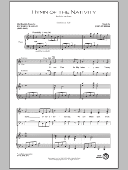 page one of Hymn Of The Nativity (SAB Choir)