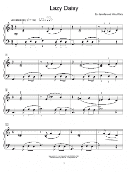 page one of Lazy Daisy (Educational Piano)
