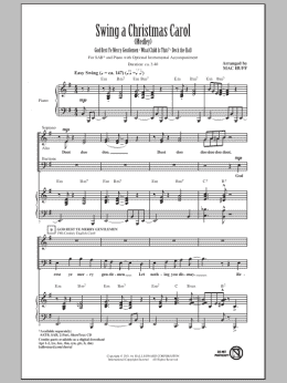 page one of Swing A Christmas Carol (Medley) (SAB Choir)